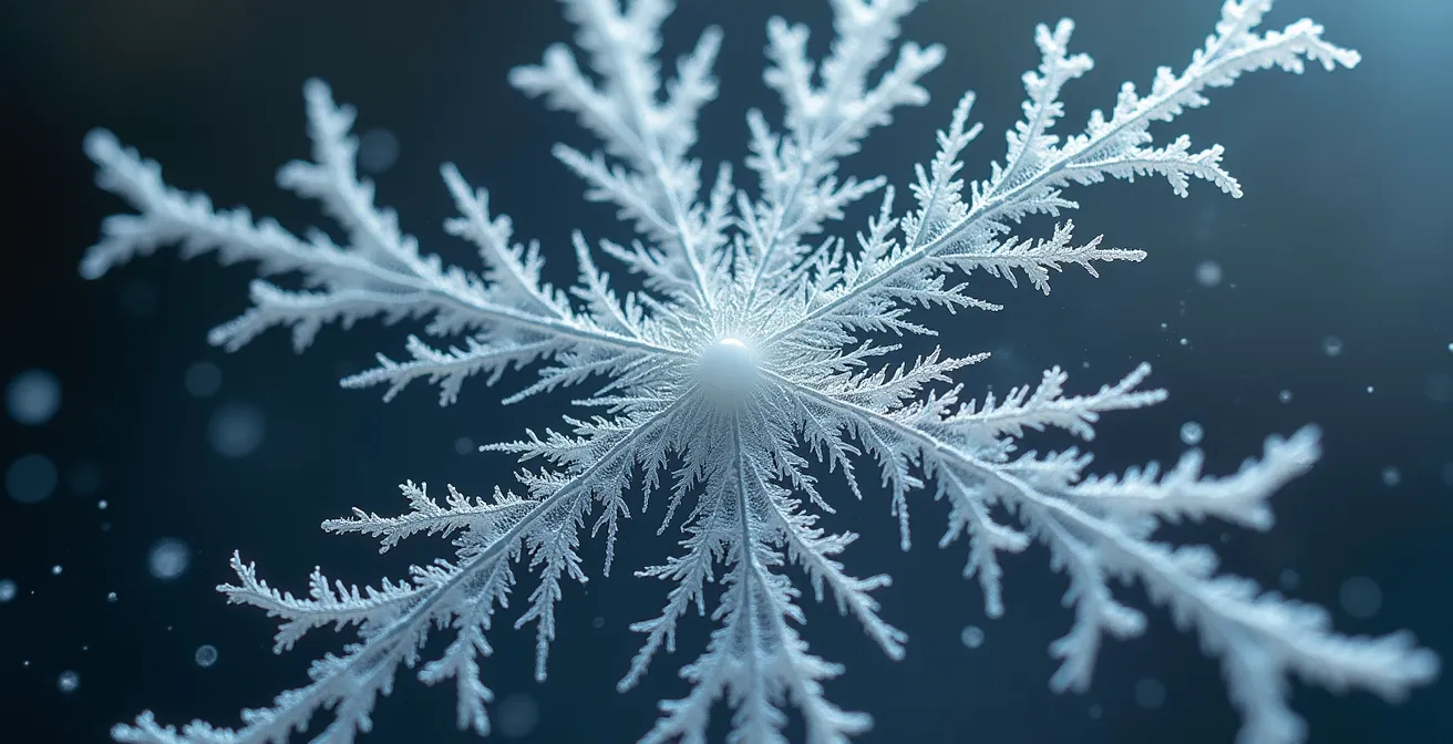 Macro shot of fractal patterns showing exponential growth