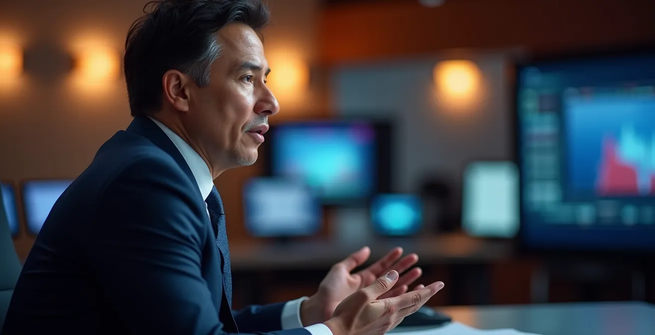 Broadcast studio environment emphasizing transparency in corrections