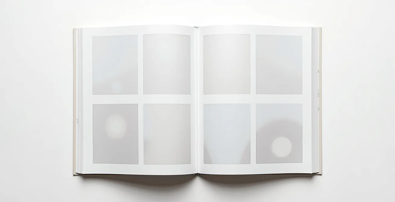 A demonstration of different gutter widths between comic panels